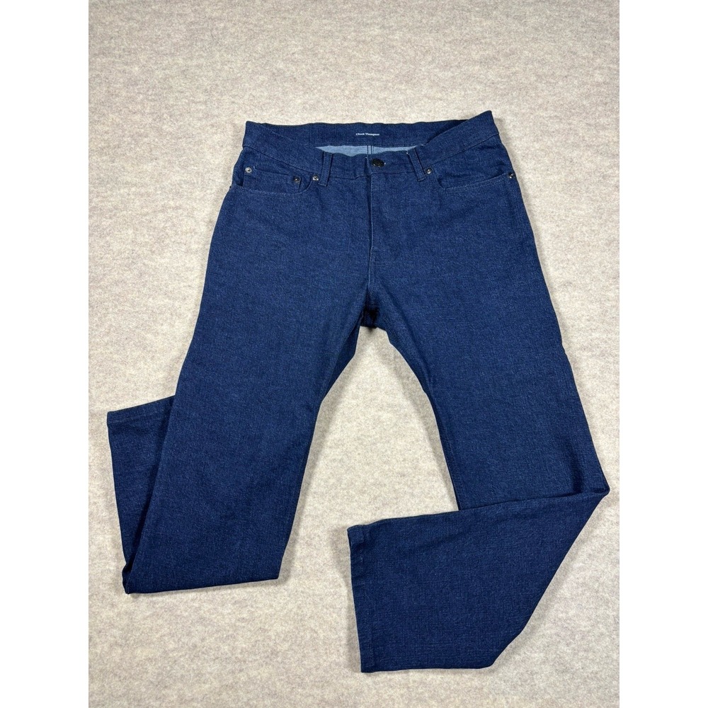 MTailor Custom Blue Jeans Dark Wash Stretch Denim Mens - See Measurements